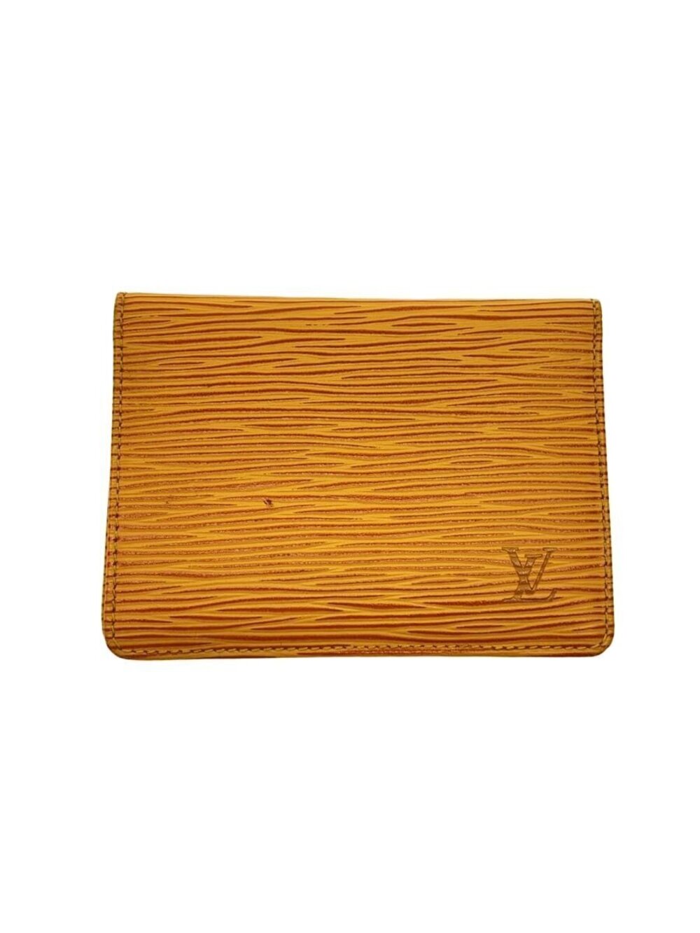 LOUIS VUITTON Porte Wallet Cartes Vertical Epi Leather Orange